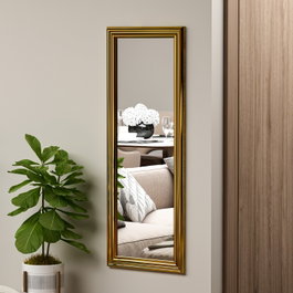 Hanah Home Espejo de muelle con marco dorado Smooth - Gold